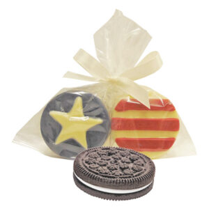 Chocolate Covered Sandwich Cookies, Stars And Stripes
