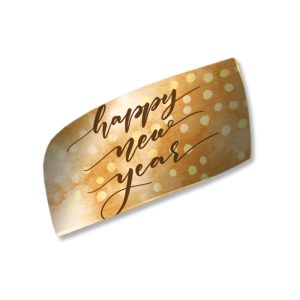 Curved Rectangle, Happy New Year