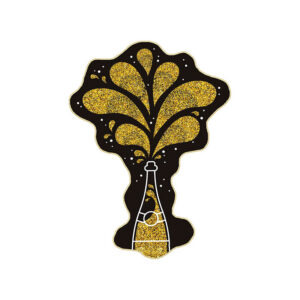 Champagne Silhouette, New Year
