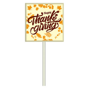 Square Lollipop, Happy Thanksgiving