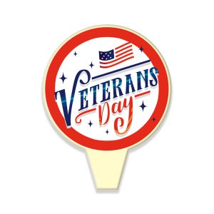 Disc Dessert Topper, Veteran's Day