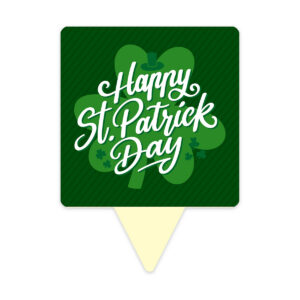 Square Dessert Topper, St. Patrick's Day