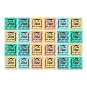 Garnish Squares, Father's Day