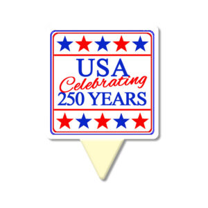 Square Dessert Topper, 250 Years