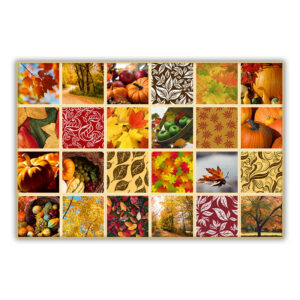 Garnish Squares, Fall Leaves