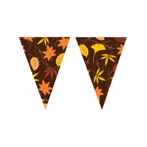 Mini Garnish Triangles, Fall Leaves