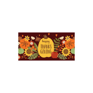Garnish Rectangles, Happy Thanksgiving