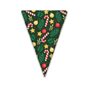 Garnish Triangles, Christmas Pattern