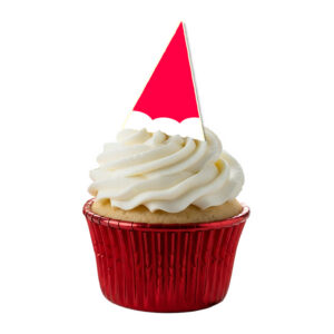 Mini Garnish Triangles, Santa Hat
